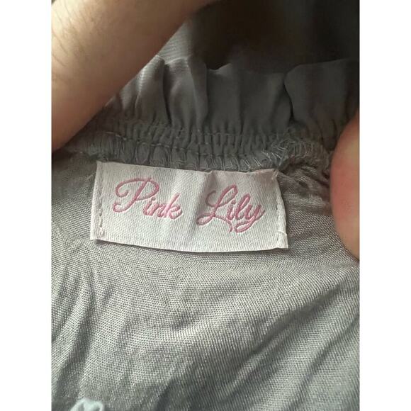 Pink Lily Woman’s Romantic Long Sleeve Ruffled Off The Shoulder Blouse- Size S - Picture 4 of 9